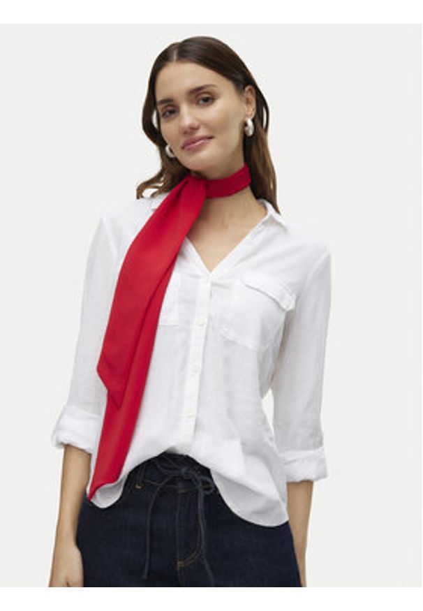 Vero Moda Koszula Linn 10308407 Biały Regular Fit. Kolor: biały. Materiał: wiskoza, len