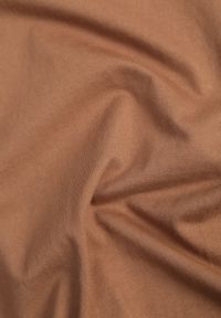 Born2be - Brązowa Gładka Koszulka T-shirt z Bawełny o Prostym Kroju Sarusa. Okazja: na co dzień, na randkę. Kolor: brązowy. Materiał: bawełna. Wzór: gładki. Styl: casual, klasyczny #3