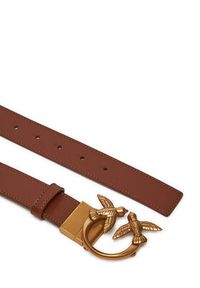 Pinko Pasek Damski Love Berry H3 Belt . AI 24-25 PLT01 100125 A1Z6 Brązowy. Kolor: brązowy. Materiał: skóra