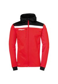 UHLSPORT - Kurtka Uhlsport Offense 23. Typ kołnierza: kaptur. Kolor: czarny, biały, czerwony, wielokolorowy. Materiał: polar. Sport: fitness