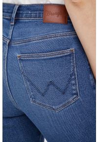 Wrangler jeansy High Rise Skinny Vintage Spring damskie high waist. Stan: podwyższony. Kolor: niebieski. Styl: vintage #4