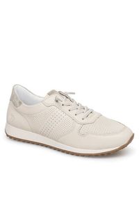 Remonte Sneakersy D3100-60 Beżowy. Kolor: beżowy. Materiał: skóra #4