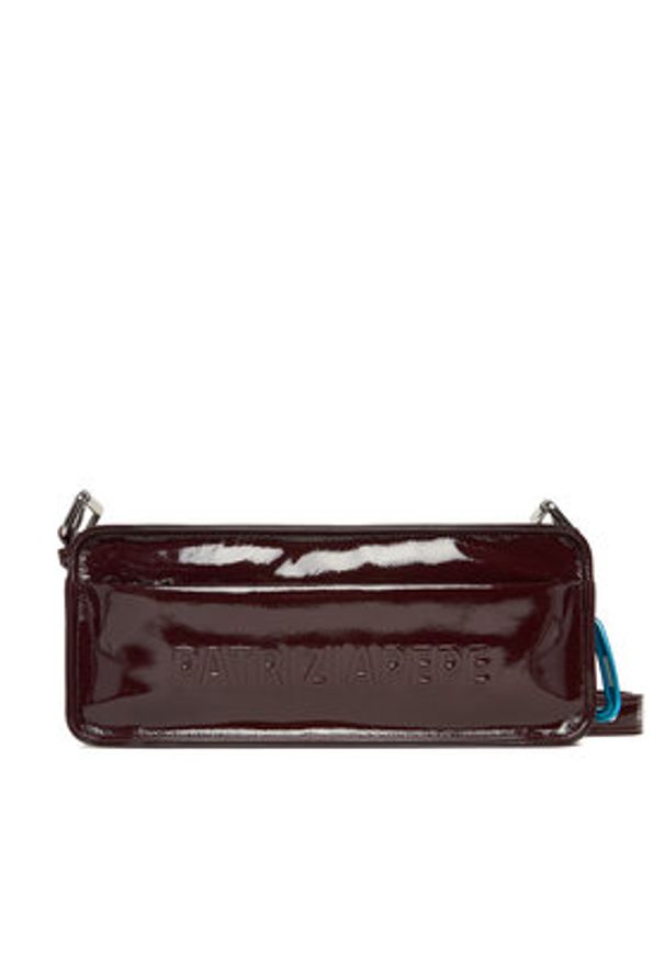 Patrizia Pepe Torebka 2B0148/L170-M558 Fioletowy. Kolor: fioletowy. Materiał: skórzane