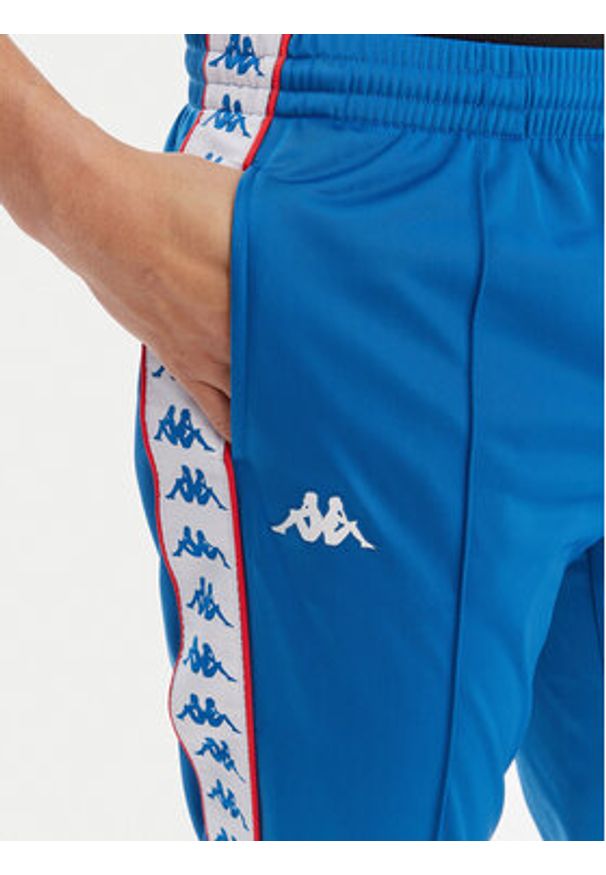 Kappa Spodnie dresowe Banda Rastoria 303KUC0 Niebieski Slim Fit. Kolor: niebieski. Materiał: syntetyk