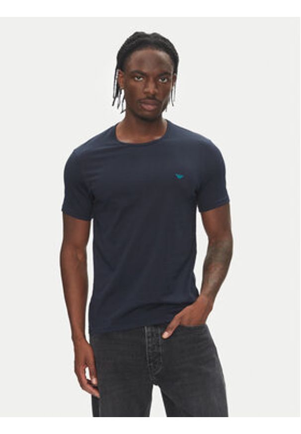 Emporio Armani Underwear Komplet 2 t-shirtów EM000391 AF10800 MB144 Kolorowy Regular Fit. Materiał: bawełna. Wzór: kolorowy