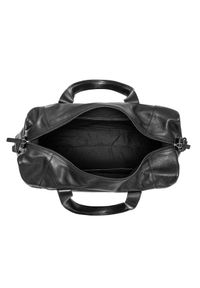 Ochnik - Skórzana torba podróżna męska. Kolor: czarny. Materiał: skóra #3