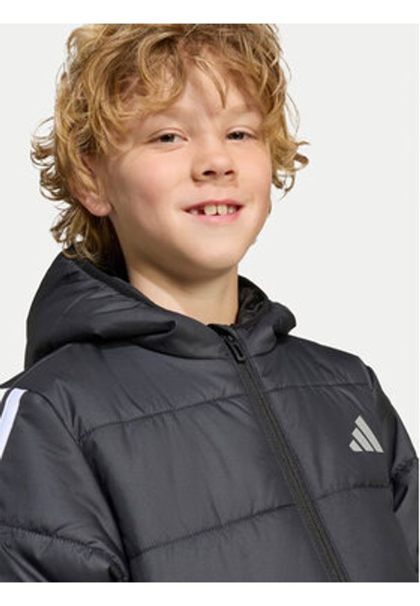 Adidas - adidas Kurtka zimowa Essentials 3-Stripes JW2443 Czarny Regular Fit. Kolor: czarny. Materiał: syntetyk. Sezon: zima