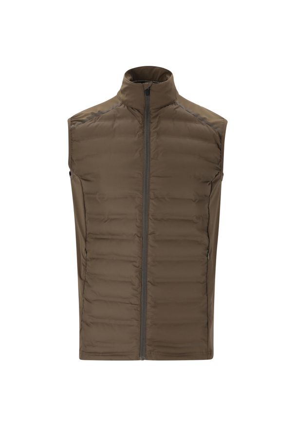 ENDURANCE - Kamizelka hybrydowa męska Endurance Midan. Kolor: wielokolorowy, brązowy, zielony. Długość rękawa: bez rękawów. Sezon: zima