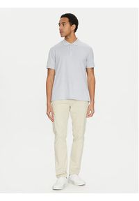 Calvin Klein Chinosy Modern Twill K10K113696 Beżowy Slim Fit. Kolor: beżowy. Materiał: bawełna