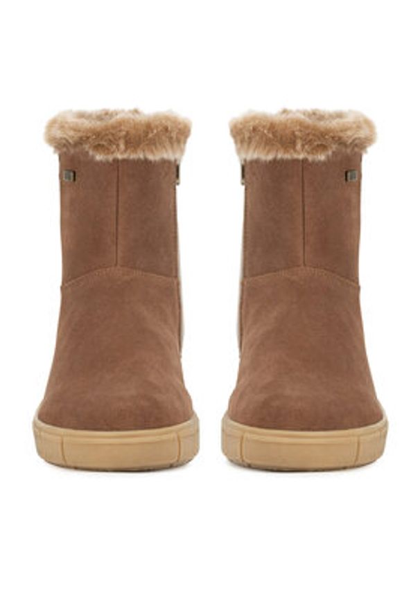 Remonte Botki D1T75-20 Brązowy. Kolor: brązowy. Materiał: skóra, zamsz