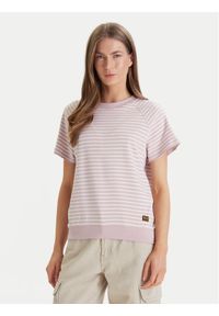 G-Star RAW - G-Star Raw T-Shirt D24512-D979 Fioletowy Regular Fit. Kolor: fioletowy. Materiał: bawełna #1