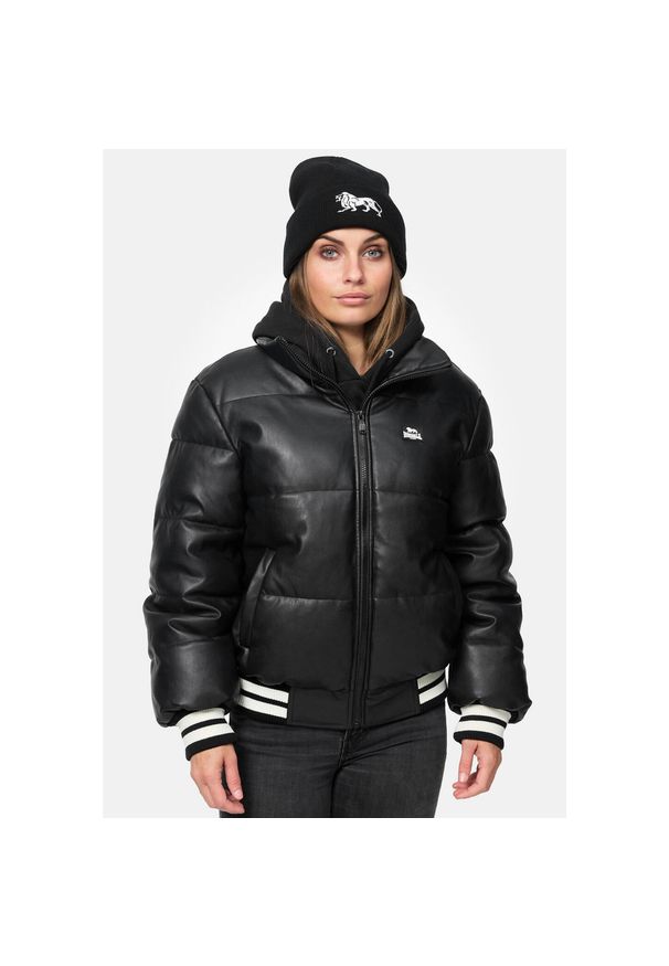 Parka dla kobiet Lonsdale Hybrasal. Kolor: czarny, wielokolorowy, biały. Materiał: guma. Sezon: zima. Sport: turystyka piesza