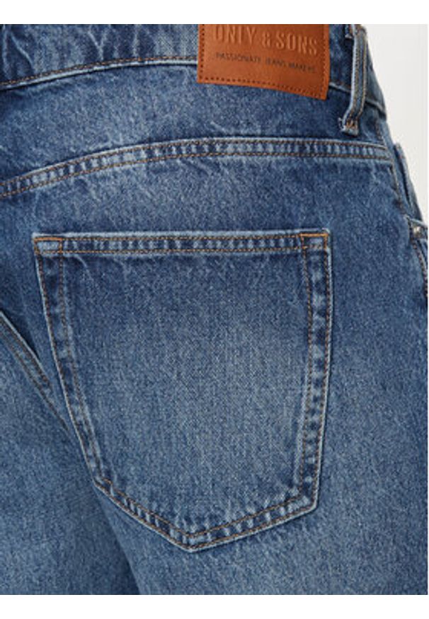 Only & Sons Szorty jeansowe Edge 22029179 Niebieski Straight Fit. Kolor: niebieski. Materiał: bawełna