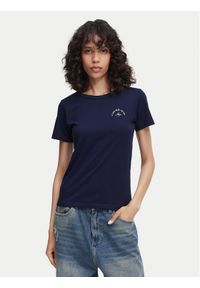 Hugo - HUGO T-Shirt Deloris 5 50571074 Granatowy Regular Fit. Kolor: niebieski. Materiał: bawełna #1