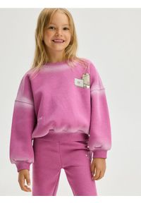 Reserved - Bluza Pusheen - fioletowy. Kolor: fioletowy. Materiał: dzianina, bawełna