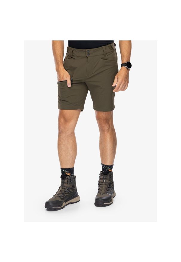 Spodenki turystyczne męskie Helly Hansen Blaze Softshell Shorts. Kolor: zielony. Materiał: softshell