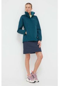 Jack Wolfskin spódnica sportowa Iceguard kolor niebieski mini prosta. Kolor: niebieski. Materiał: włókno, puch, materiał. Styl: sportowy #3