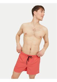 Jack & Jones - Jack&Jones Szorty kąpielowe Jpstfiji 12225961 Koralowy Regular Fit. Kolor: pomarańczowy. Materiał: syntetyk #3