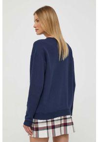 Polo Ralph Lauren bluza damska kolor granatowy gładka. Typ kołnierza: polo. Kolor: niebieski. Wzór: gładki #4