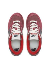 New Balance Sneakersy U574RX2 Bordowy. Kolor: czerwony. Materiał: zamsz, skóra. Model: New Balance 574 #2