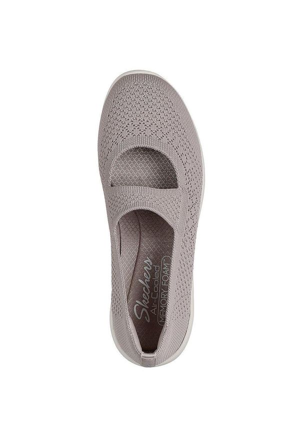 skechers - Mieszkania Skechers Arya - Lovesome, Kobiety. Kolor: fioletowy. Materiał: materiał
