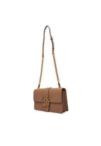 Pinko - PINKO Torebka Love One Classic ST.CL Al 25-26 PLTT 105857 A0F1 Beżowy. Kolor: beżowy. Materiał: skórzane