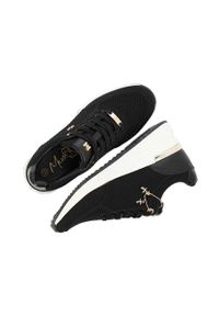 MEXX - Mexx sneakersy Glass kolor czarny MXK039801W. Nosek buta: okrągły. Zapięcie: sznurówki. Kolor: czarny. Materiał: guma. Obcas: na koturnie #3