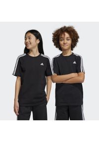 Adidas - Essentials 3-Stripes Cotton Tee. Kolor: biały, wielokolorowy, czarny #1