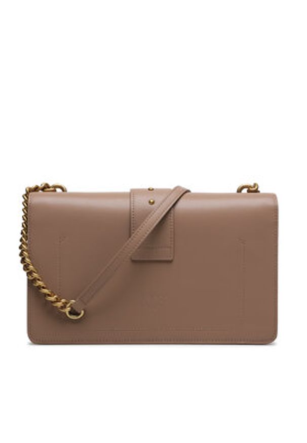 Pinko - PINKO Torebka Love One Classic Cl AI 23-24 PLTT 10053 A0F1 Beżowy. Kolor: beżowy. Materiał: skórzane