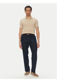 MICHAEL Michael Kors Chinosy CS5304BBEY Granatowy Straight Fit. Kolor: niebieski. Materiał: len #2