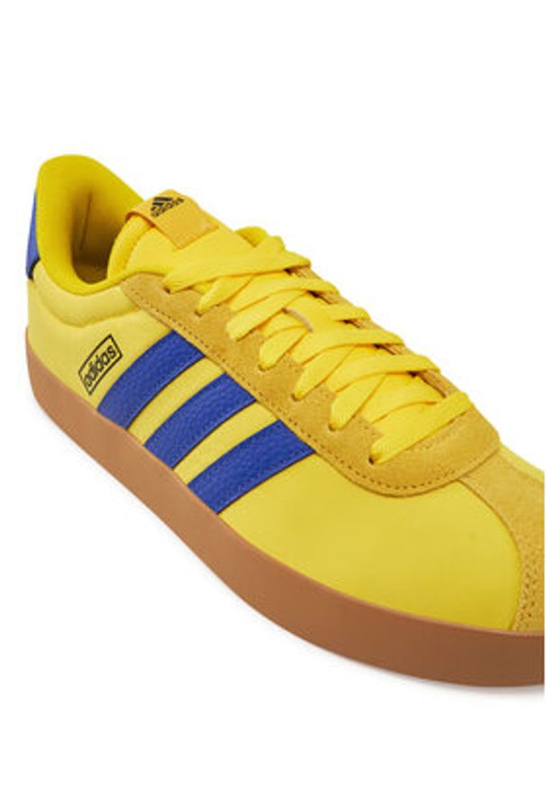 Adidas - adidas Sneakersy VL Court 3.0 JP5292 Żółty. Kolor: żółty. Materiał: materiał, skóra