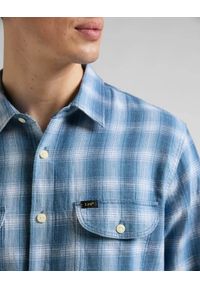 Lee - LEE WORKER SHIRT MĘSKA KOSZULA W KRATĘ DŁUGI RĘKAW INDIGO L68HOKDK 112145424. Długość rękawa: długi rękaw. Długość: długie #5