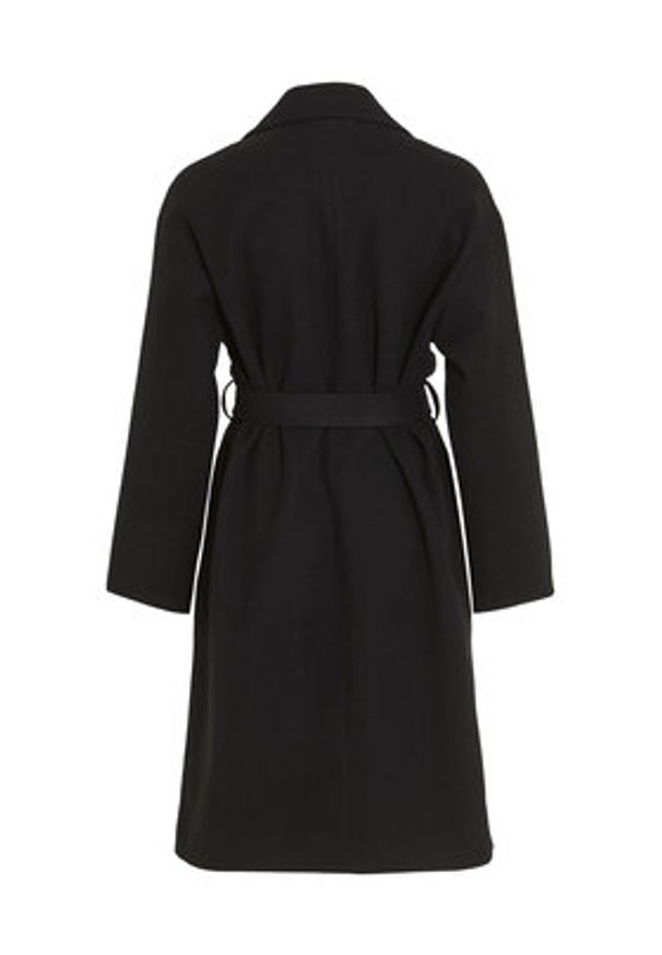 Vila Płaszcz przejściowy 14084347 Czarny Regular Fit. Kolor: czarny. Materiał: syntetyk