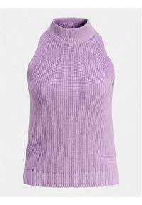 JJXX Bluzka Zitta 12226992 Fioletowy Slim Fit. Kolor: fioletowy. Materiał: bawełna