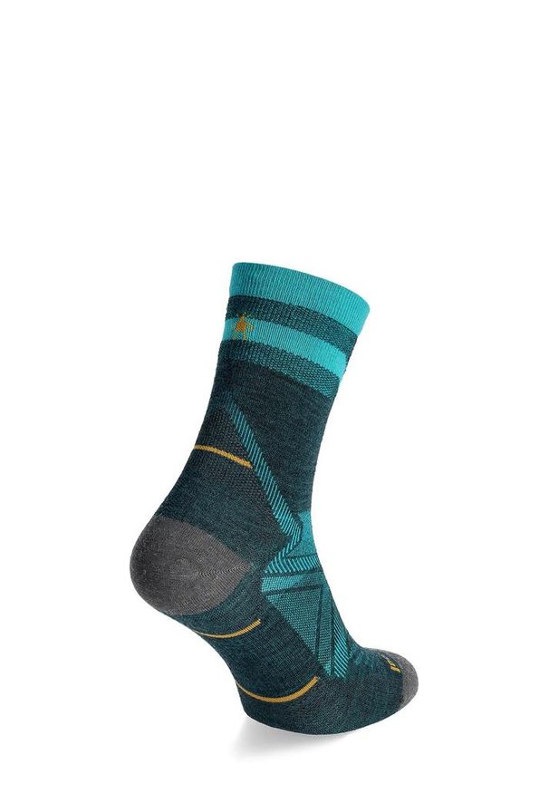 Skarpety biegowe Smartwool Run Zero Cushion Pattern Mid Crew Socks. Kolor: zielony