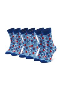 Rainbow Socks Zestaw 3 par wysokich skarpet unisex Xmas Socks Balls Mix Gifts Pak 3 Kolorowy. Materiał: materiał. Wzór: kolorowy #1