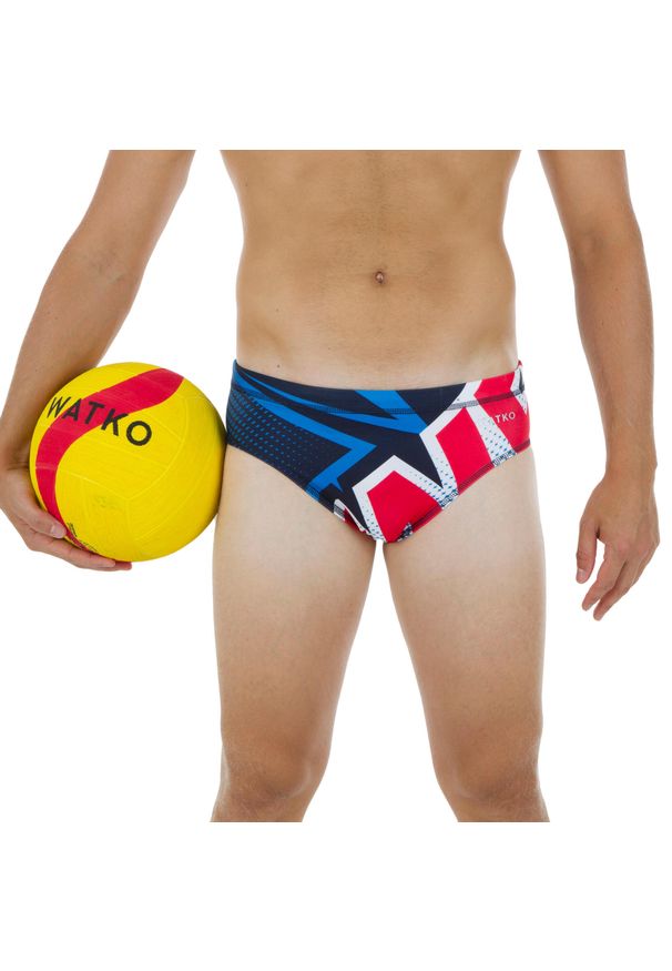 WATKO - Slipki Do Waterpolo Motocross Męskie. Kolor: czerwony, wielokolorowy, niebieski. Materiał: poliester, materiał