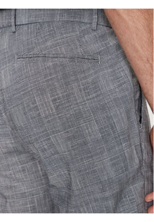 Bugatti Chinosy 4380 56213A Niebieski Slim Fit. Kolor: niebieski. Materiał: lyocell