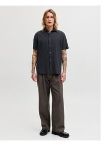 Jack & Jones Koszula Summer 12289160 Czarny Regular Fit. Kolor: czarny. Materiał: len, bawełna #6