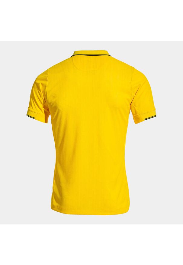 Koszulka piłkarska męska Joma Fit One SS. Typ kołnierza: polo. Kolor: żółty. Sport: piłka nożna