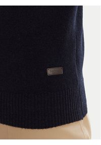 Barbour Sweter Patch Crew MKN0584NY91 Granatowy Regular Fit. Kolor: niebieski. Materiał: wełna