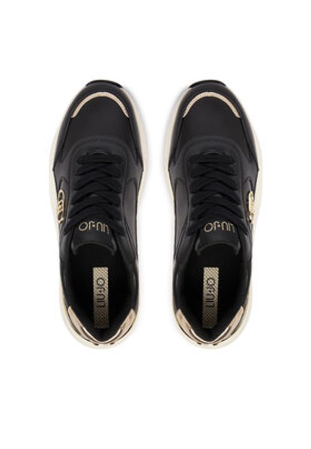 Liu Jo Sneakersy BA6045 P0102 Czarny. Kolor: czarny. Materiał: skóra