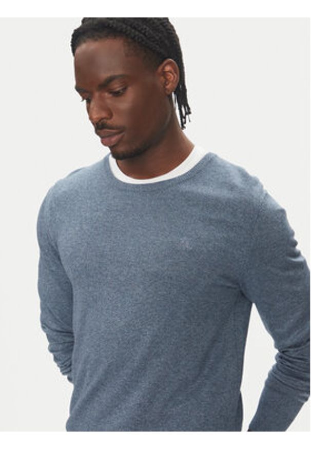 Lindbergh Sweter 30-80043 Zielony Slim Fit. Kolor: zielony. Materiał: wiskoza