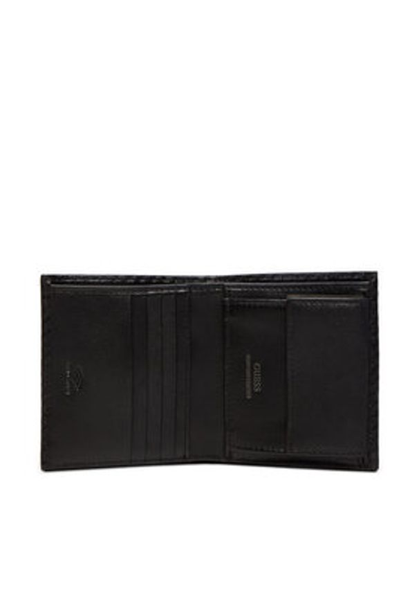 Guess Portfel Mito SMMTCL LEA22 Czarny. Kolor: czarny. Materiał: skóra