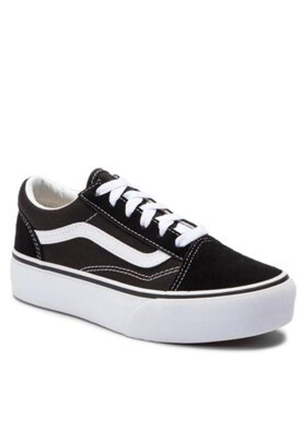 Vans Tenisówki Old Skool Platfor VN0A3TL36BT1 Czarny. Kolor: czarny. Materiał: zamsz, skóra