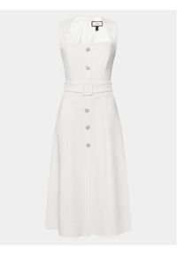 Nissa Sukienka koktajlowa RC14788 Biały Slim Fit. Kolor: biały. Materiał: syntetyk. Styl: wizytowy #3