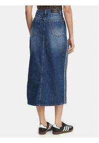 Adidas - adidas Spódnica jeansowa 3-Stripes KD2908 Niebieski Regular Fit. Kolor: niebieski. Materiał: bawełna #5
