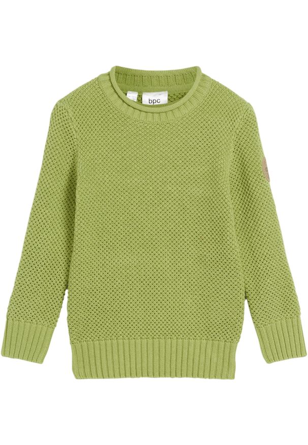 bonprix - Sweter chłopięcy. Kolor: zielony