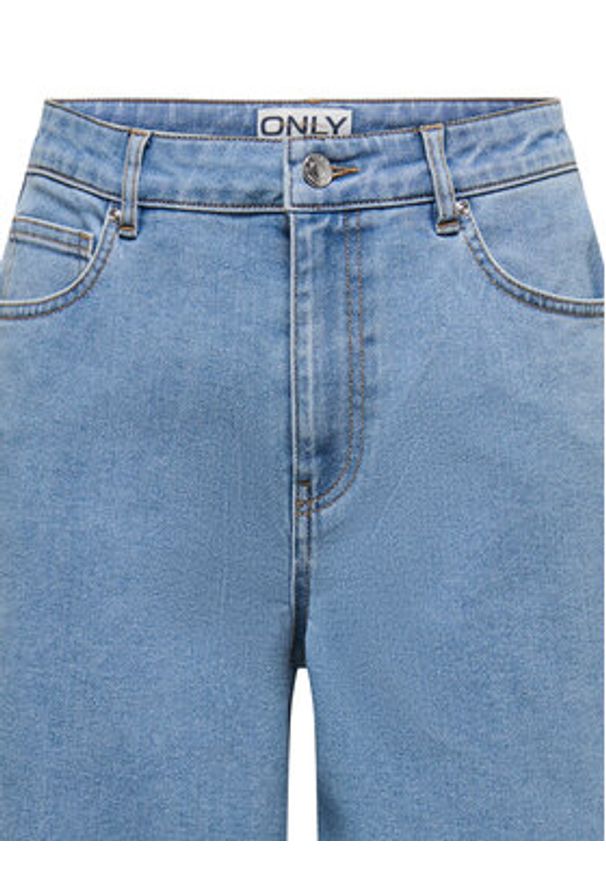 only - ONLY Szorty jeansowe Frida 15360438 Niebieski Regular Fit. Kolor: niebieski. Materiał: bawełna
