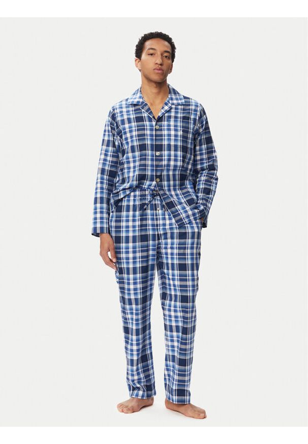 Polo Ralph Lauren Piżama 714899627016 Niebieski Regular Fit. Kolor: niebieski. Materiał: bawełna